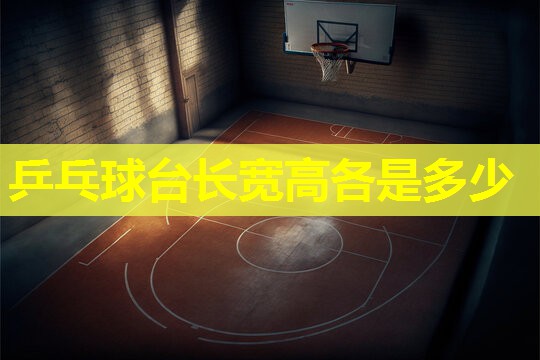 乒乓球台长宽高各是多少