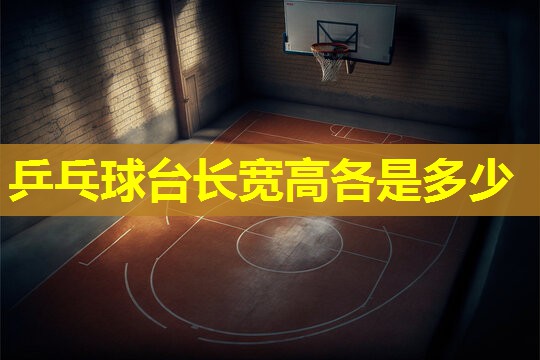 乒乓球台长宽高各是多少